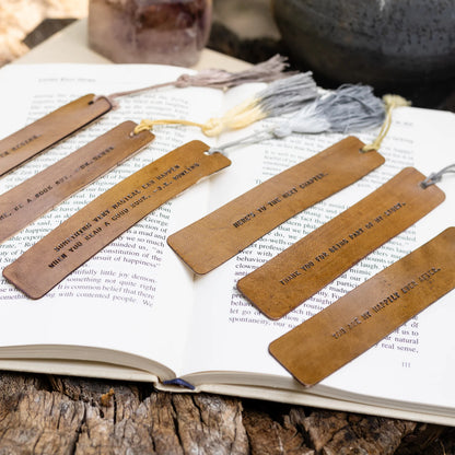 LEATHER BOOKMARKS
