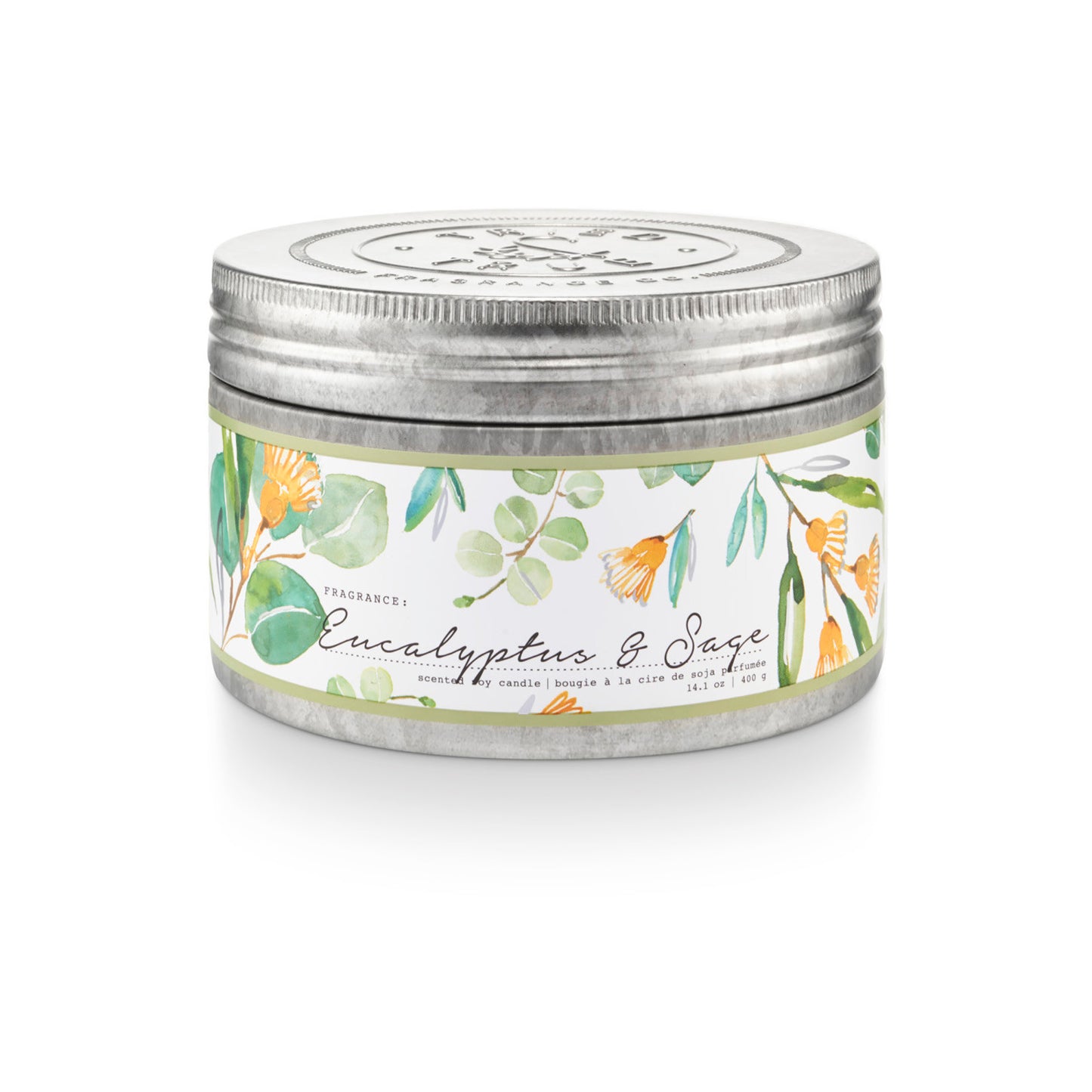 Tried & True Eucalyptus & Sage Large Tin Candle