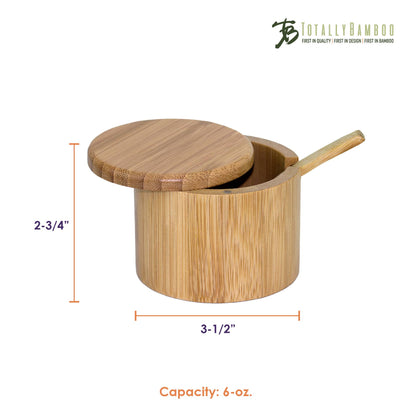 Little Dipper Bamboo Salt Box with Spoon