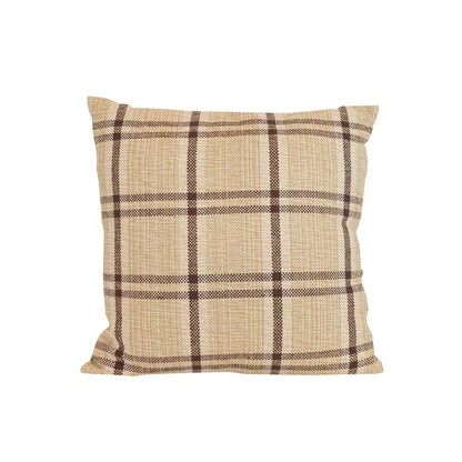 20 X 20 Woven Plaid Pillow