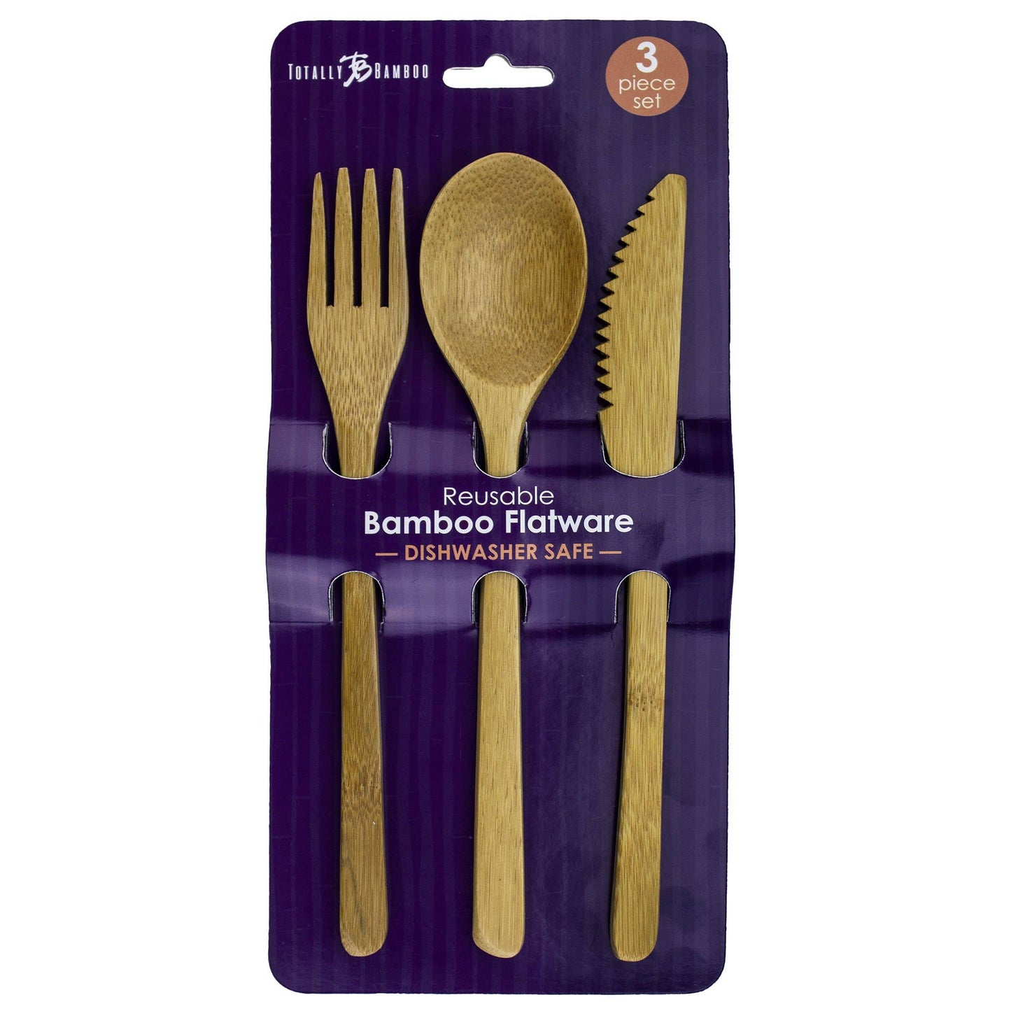 Bamboo Flatware Set, 3 Pieces