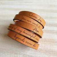 Thin Leather Bracelet