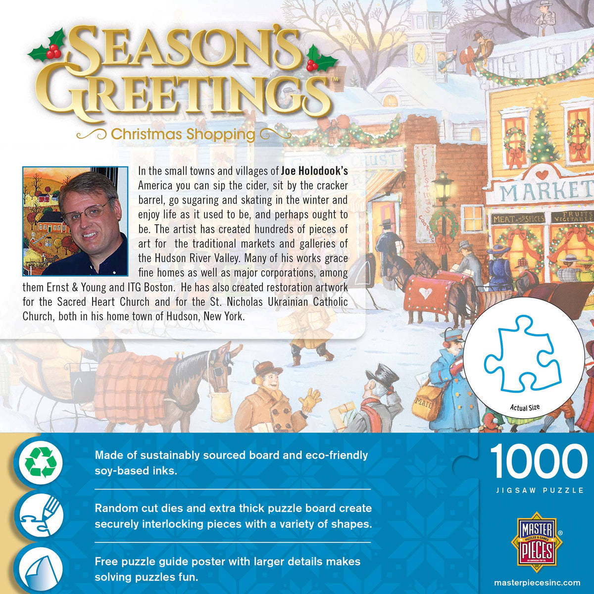 Season's Greetings - Christmas Shopping 1000 Piece Puzzle