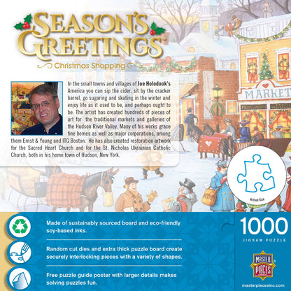 Season's Greetings - Christmas Shopping 1000 Piece Puzzle
