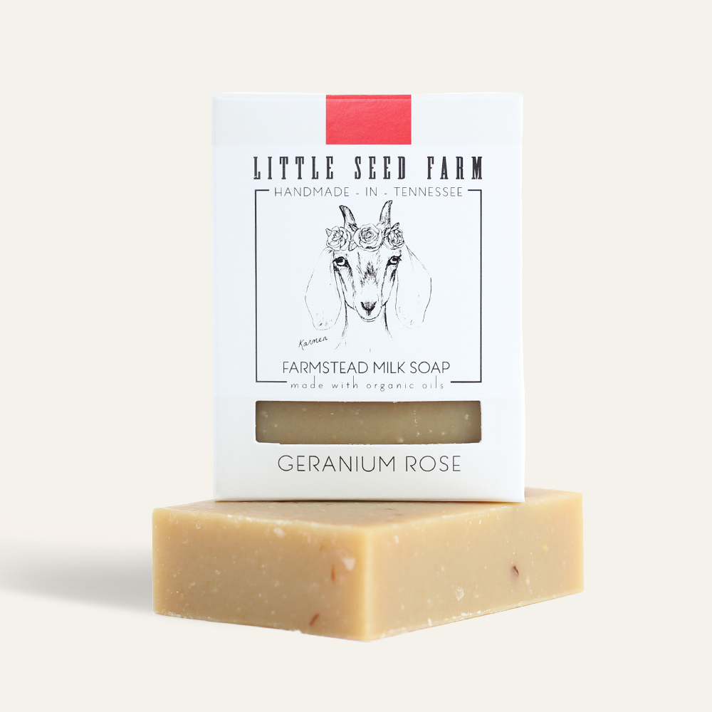 Geranium Rose Bar Soap - Balancing & Cleansing