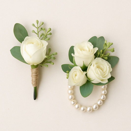 Prom Floral Order – Boutonniere, Wrist Corsage, or Both
