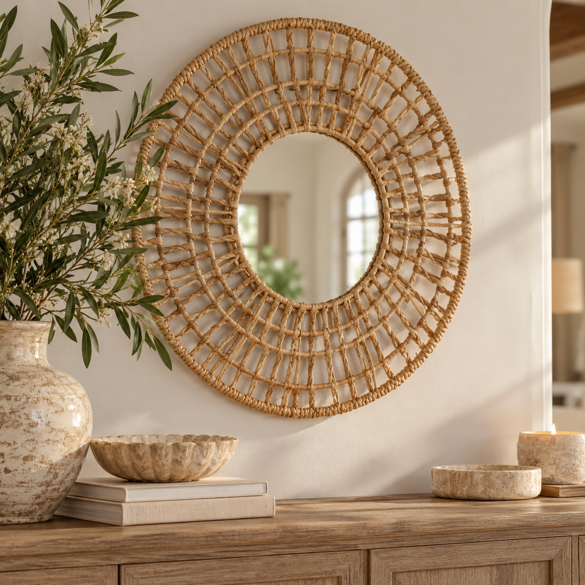Water Hyacinth Mirror