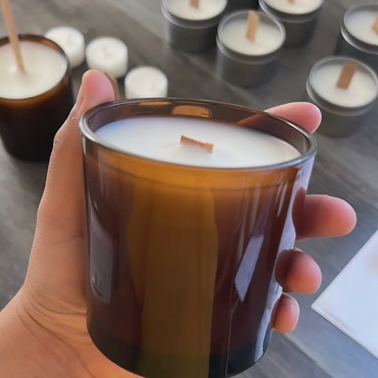 Soy Wax Wood Wick - Amber