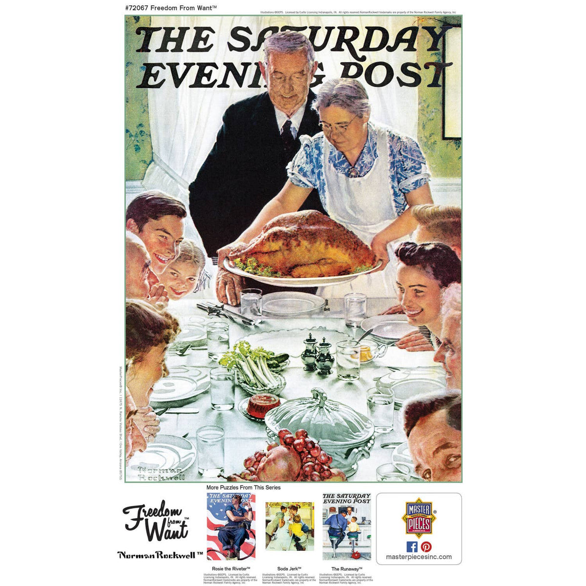Saturday Evening Post - Freedom from Want 1000 Piece Puzzle