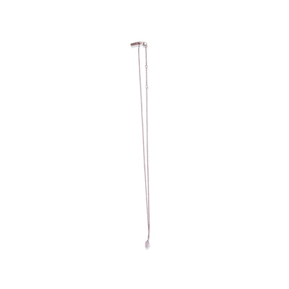 Raw Birthstone Necklace in Sterling Silver 18" + 2" extender