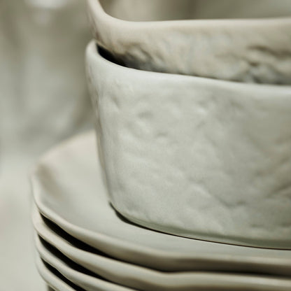 Atik Stoneware Dinnerware - Sage-Grey