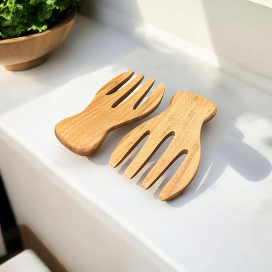 Bamboo Salad Hands | Set of 2 | Earth Day Bestseller