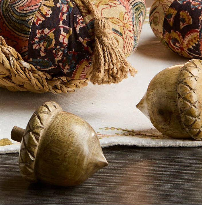Wood Acorns