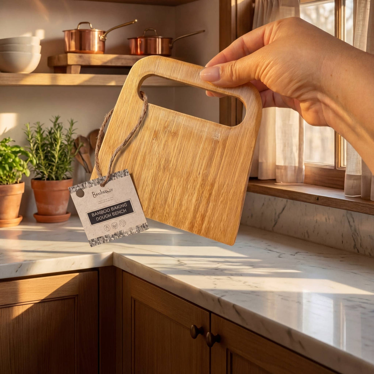 Bamboo Baking Bench & Dough Scraper | Kitchen Bestseller