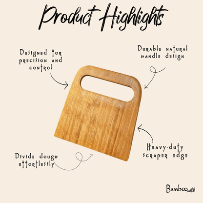 Bamboo Baking Bench & Dough Scraper | Kitchen Bestseller