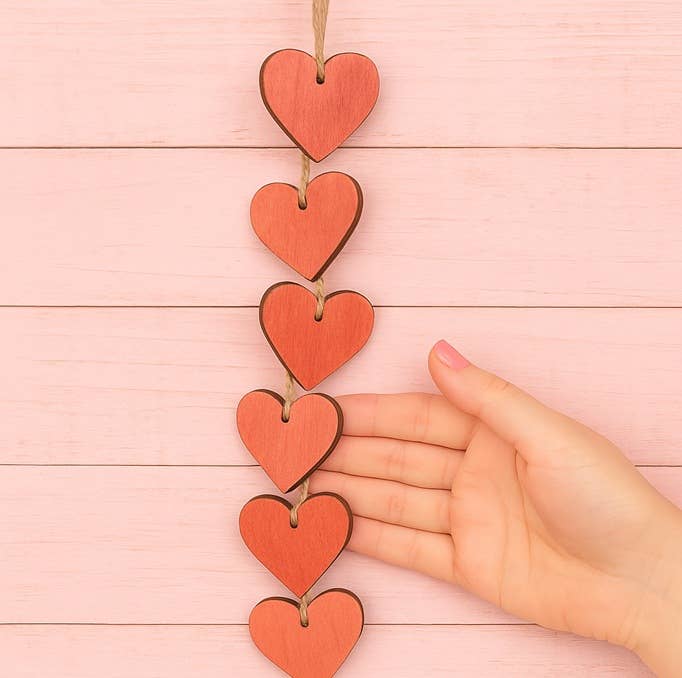 Wood Heart Hanger