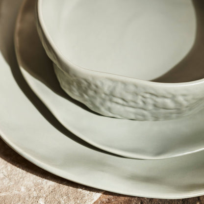 Atik Stoneware Dinnerware - Sage-Grey