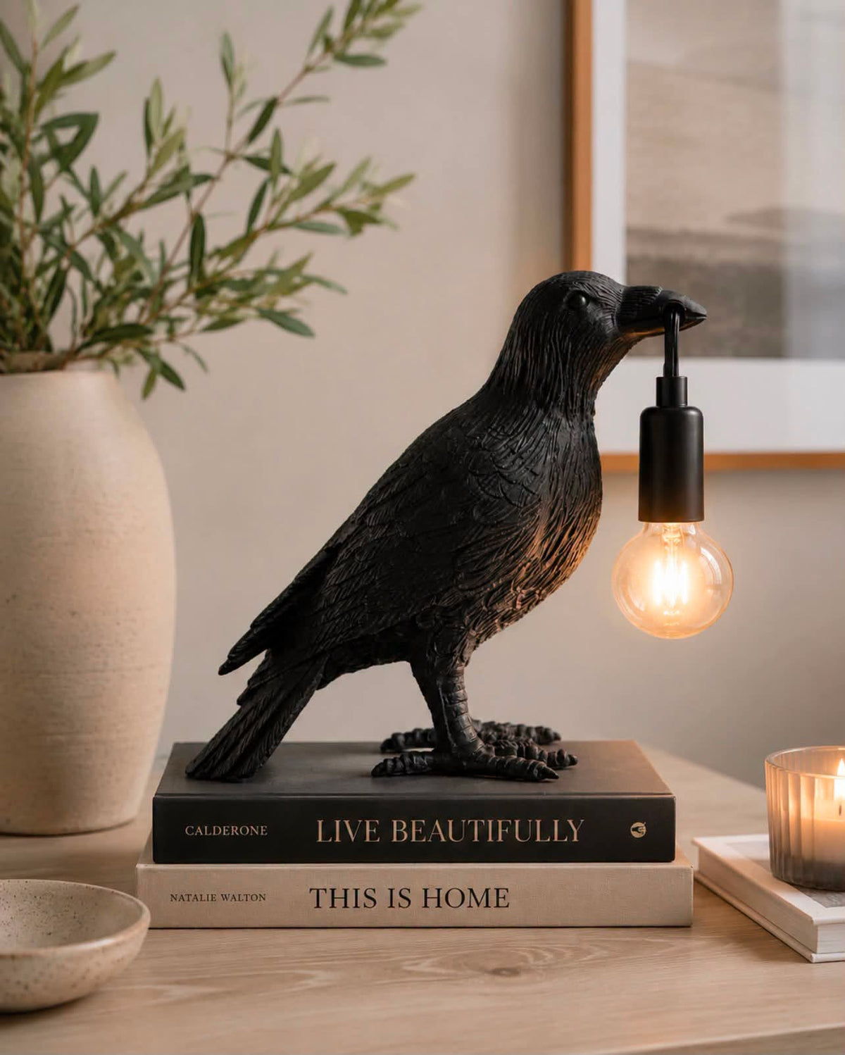 Crow Table Lamp