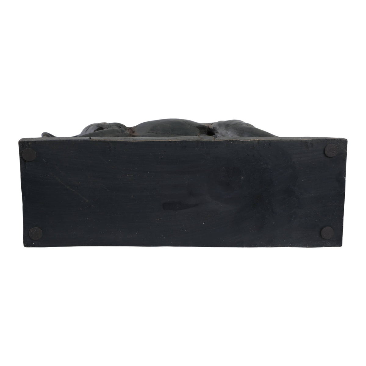 Sculpture - Brown Resin Cracked Horse On Stand,  16 in.