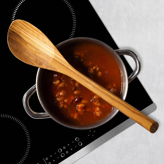 Olive Wood Cooking Spoon, Safe for Nonstick
