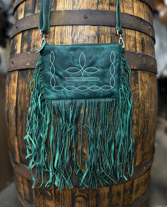 BootStitch Vintage Leather Mini Crossbody