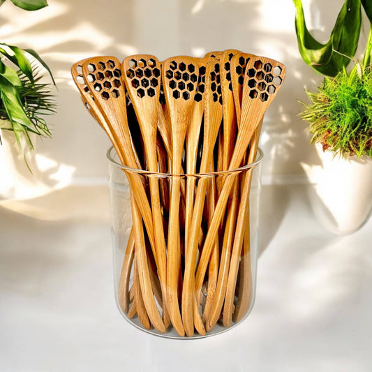 Bamboo Honey Dipper Spoon | Earth Day Bestseller
