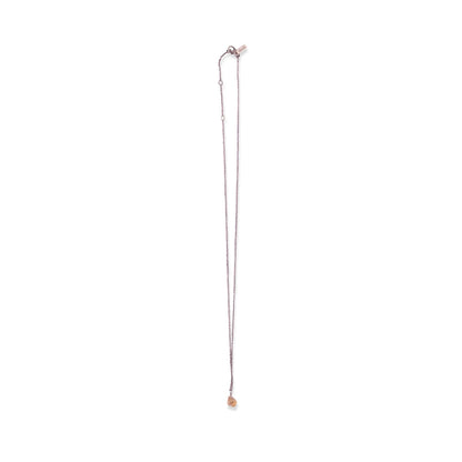 Raw Birthstone Necklace in Sterling Silver 18" + 2" extender