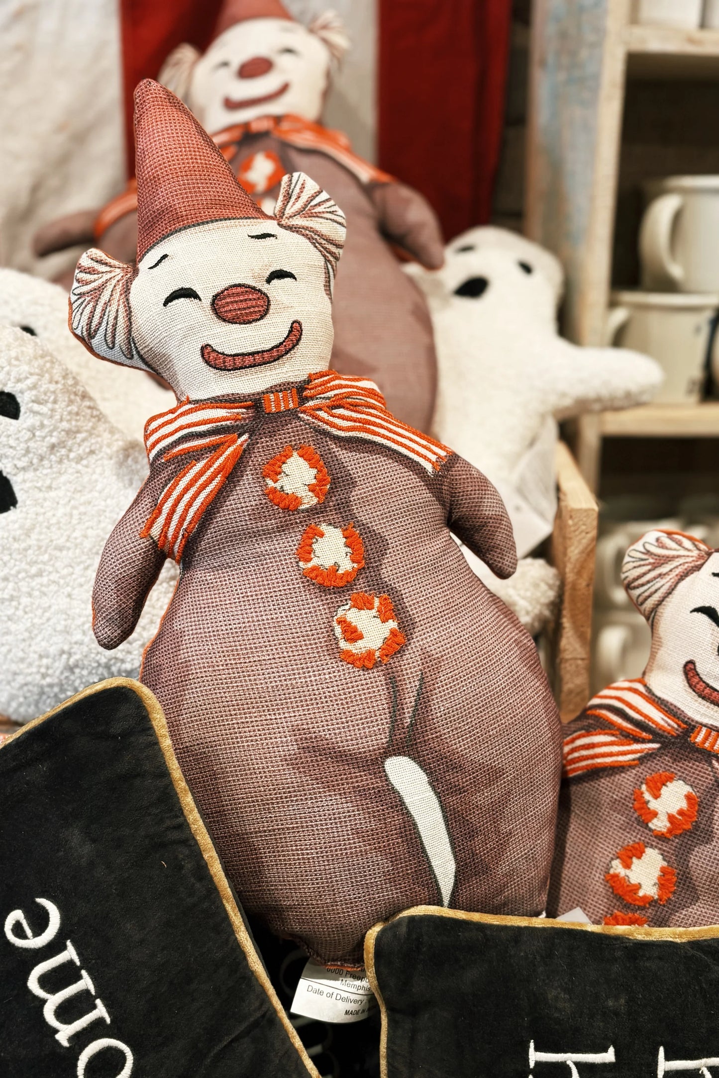 Toy Clown Pillow