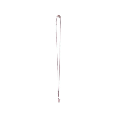 Raw Birthstone Necklace in Sterling Silver 18" + 2" extender