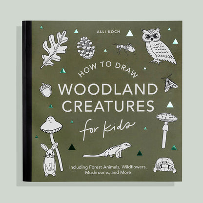 How To Draw For Kids: Mushrooms & Woodland Creatures