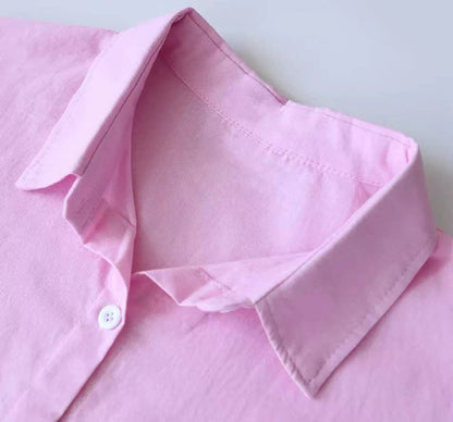 2-Piece Cotton Linen Shirt and Pants Set
