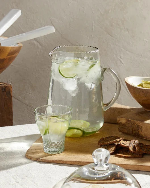 Ruffle Glass Pitcher