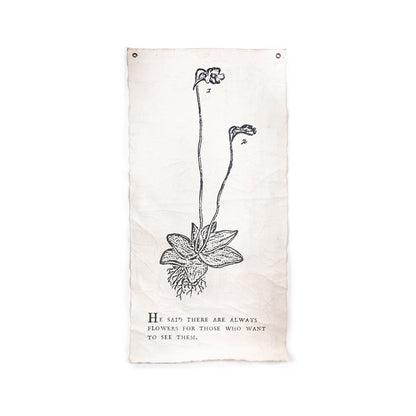 Handmade Botanical Wall Tarp