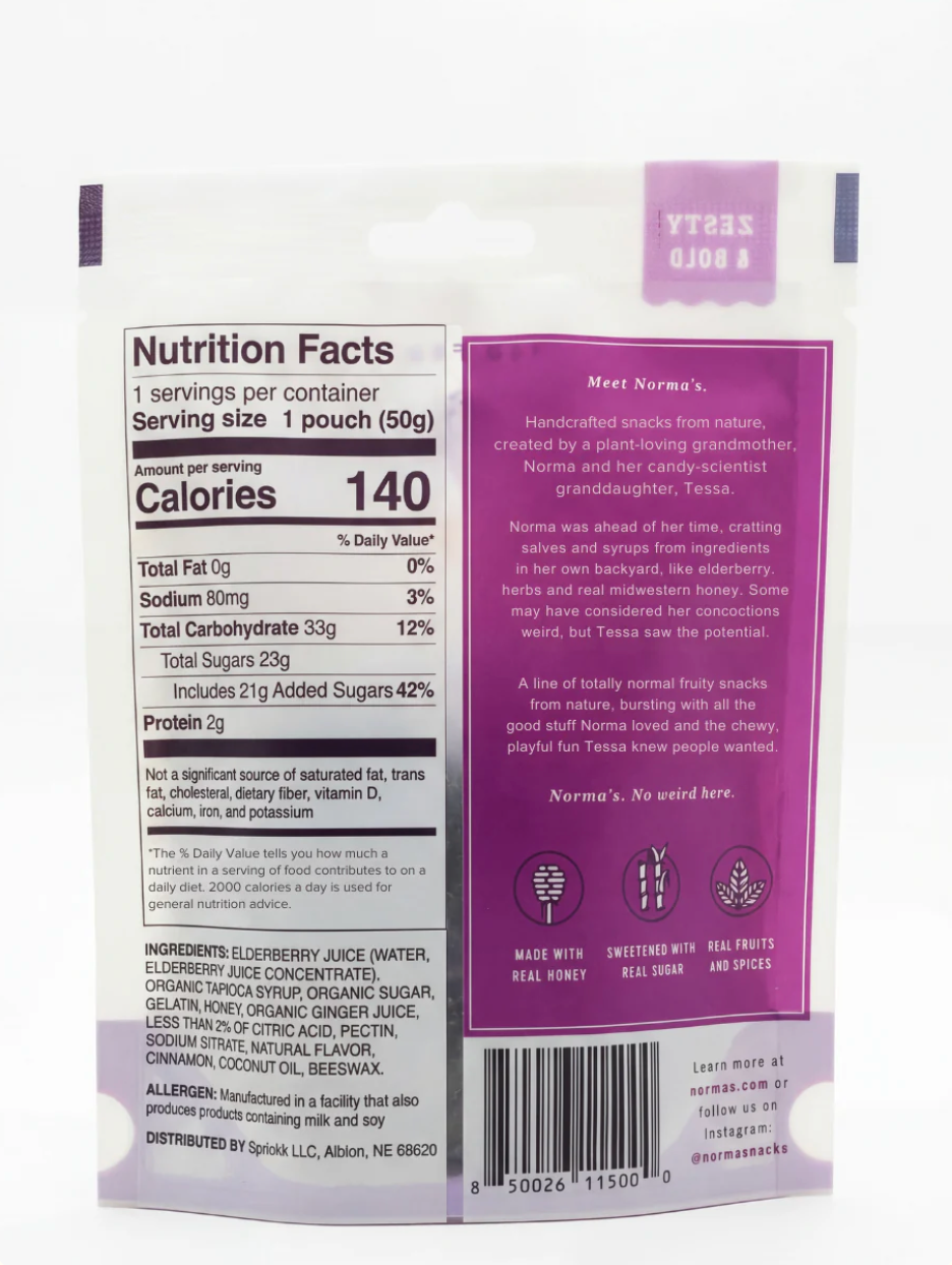 Norma's Fruity Snacks
