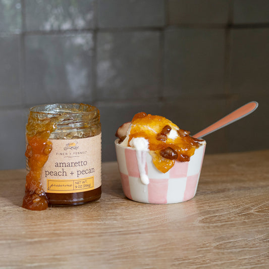 Amaretto Peach + Pecan