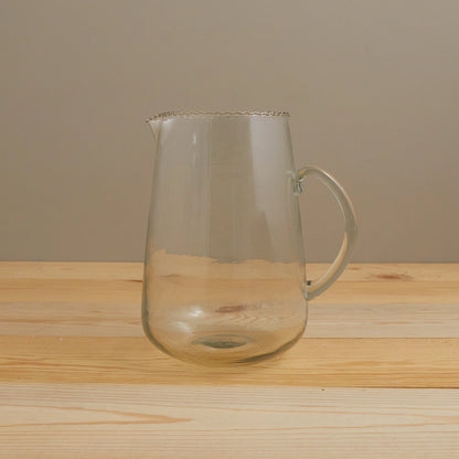 Ruffle Glass Pitcher