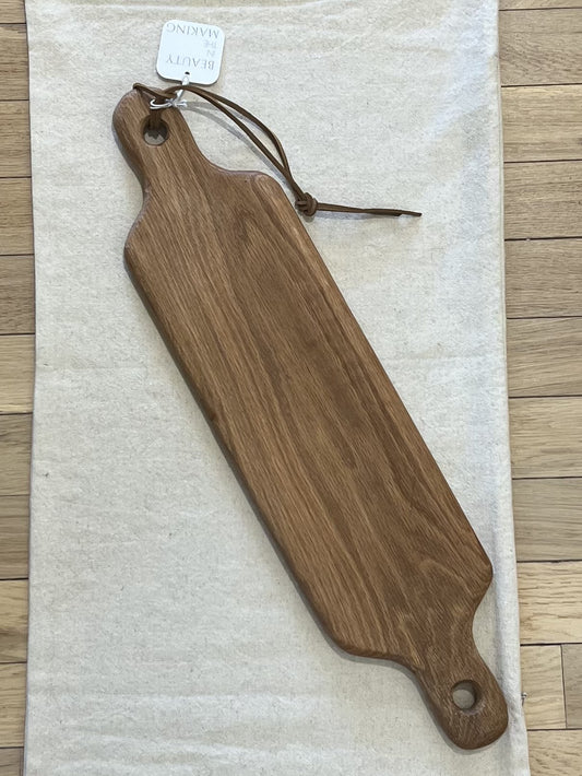 MTN RUN 5 1/2" X 23" Wood Cutting Board - Double Handle