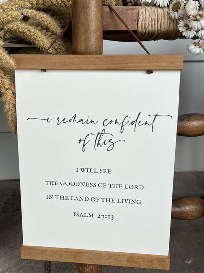 8” x 10” Inspirational Wall Decor – Framed with Hanging Wood