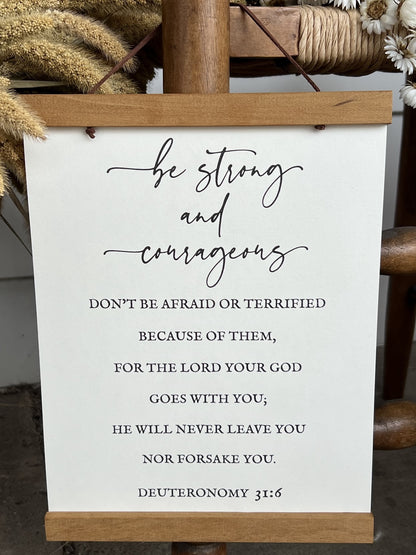 8” x 10” Inspirational Wall Decor – Framed with Hanging Wood