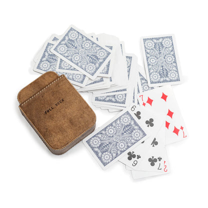 Full Deck Cards - Leather Case