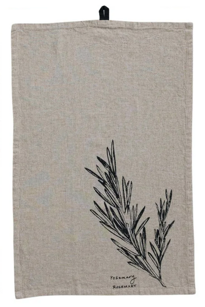 Tea Towel w/ Herb