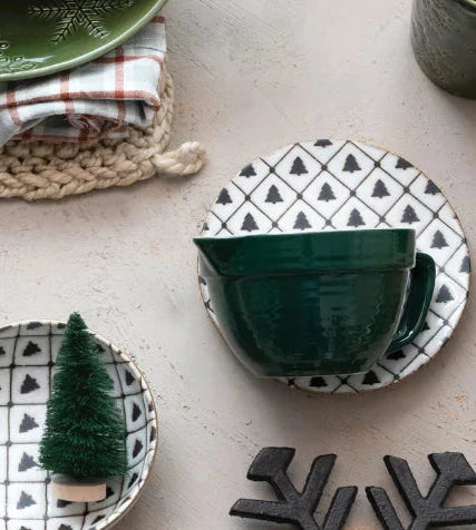 Plate w/ Tree Pattern