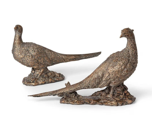 Bronze Pheasants, 2 Assorted Styles