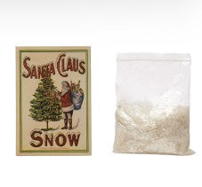 4-3/4"L x 1-1/2"W x 7"H Mica Snow In Box "Santa Claus Snow", Multi Color