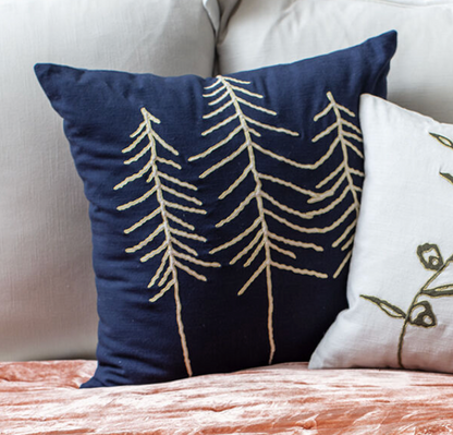 TERRAN PILLOW CASE 20"X 20" - BLUE