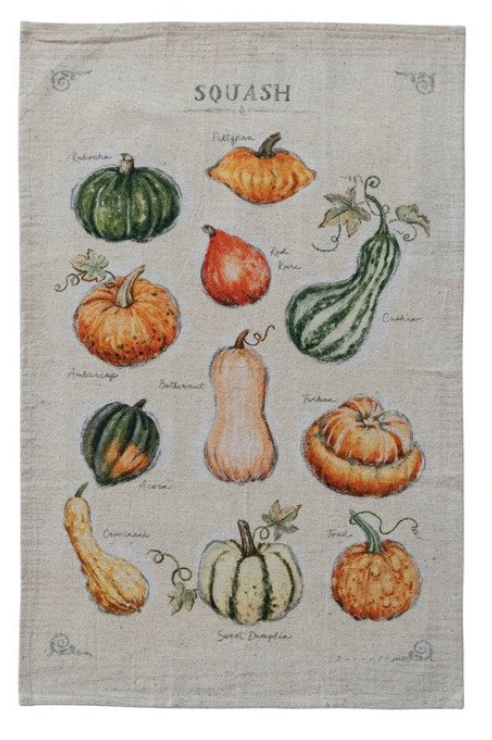 Fall Printed Tea Towel