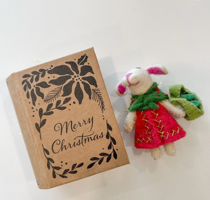 Felt Bunny Ornament