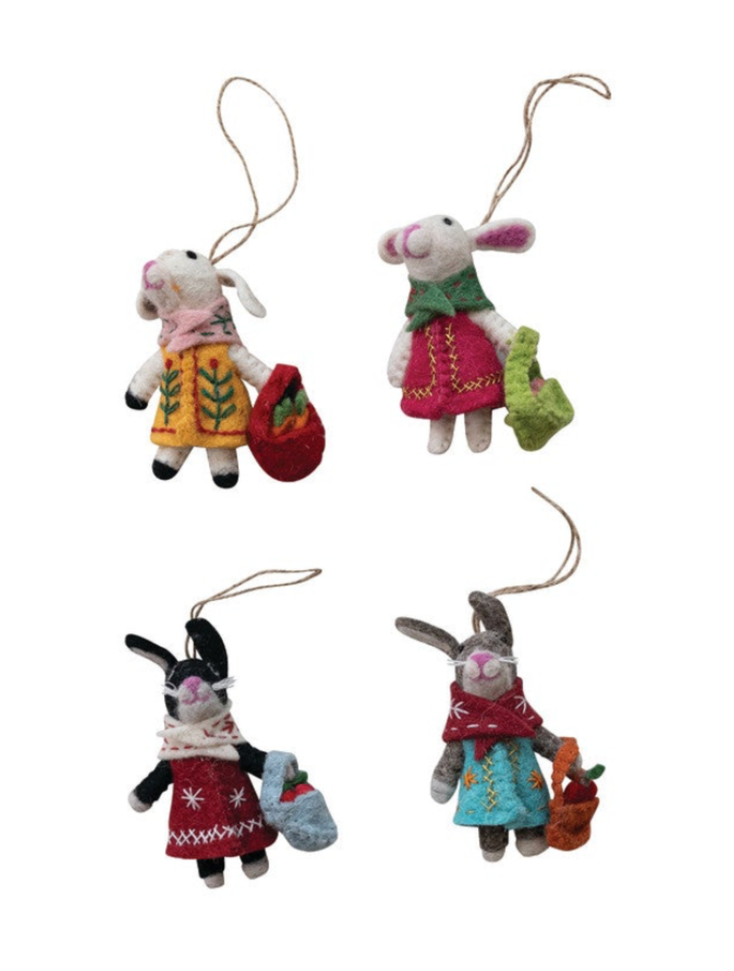Felt Bunny Ornament