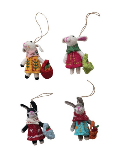 Felt Bunny Ornament