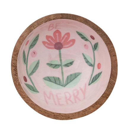 Holiday Wood Bowl